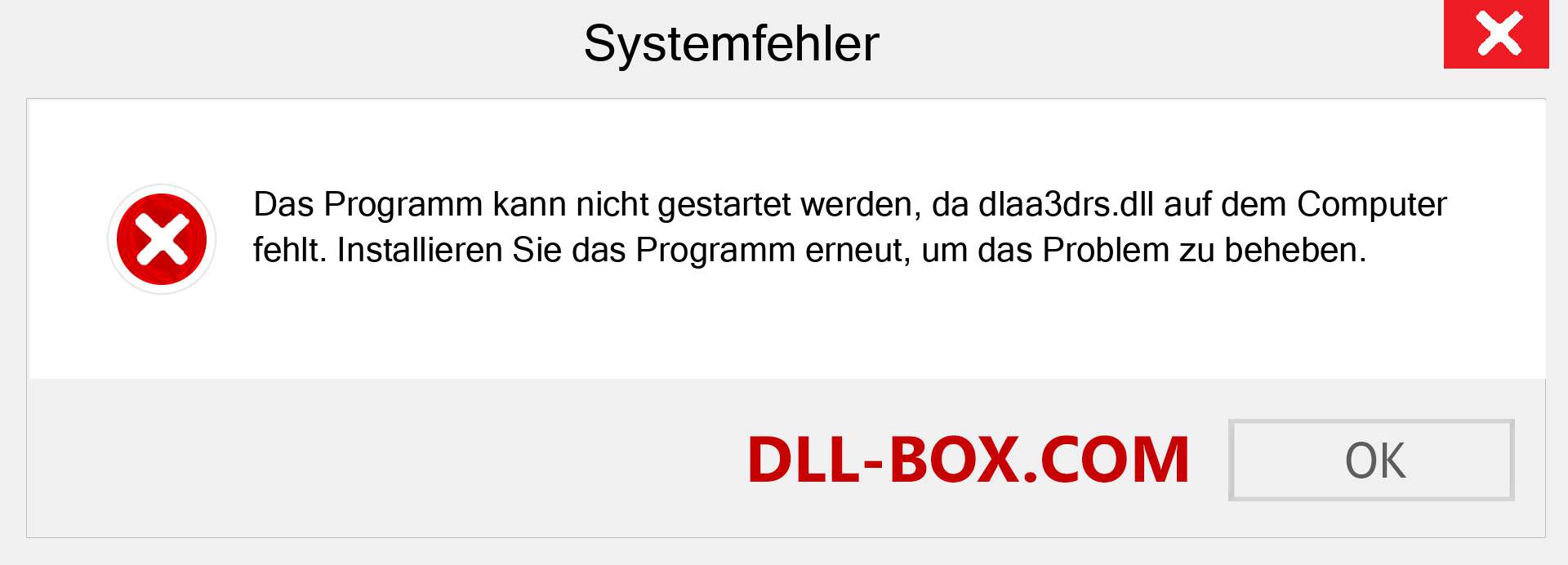 dlaa3drs.dll-Datei fehlt?. Download für Windows 7, 8, 10 - Fix dlaa3drs dll Missing Error unter Windows, Fotos, Bildern